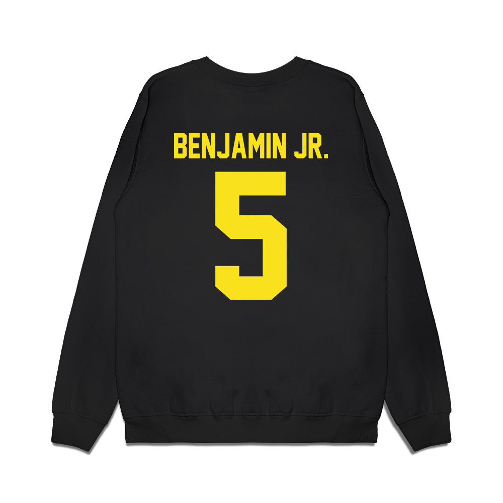 Oregon - NCAA Football : Davon Benjamin Jr. - Vintage Helmet Premium Crewneck Sweatshirt-1