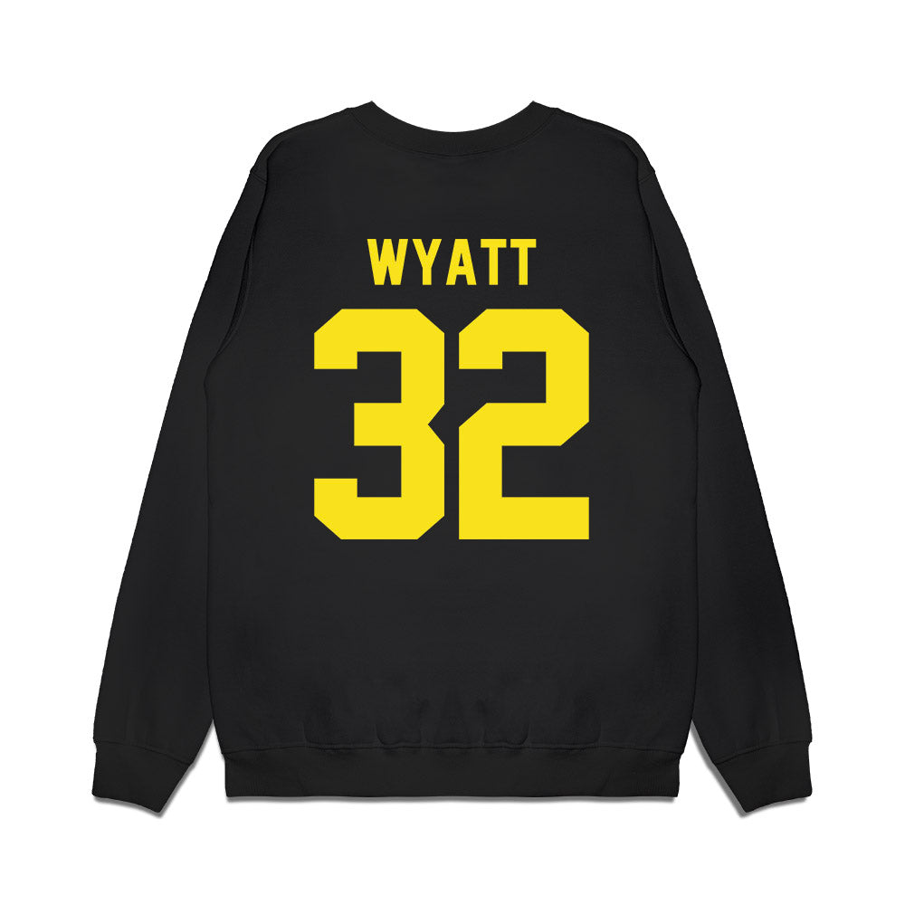 Oregon - NCAA Football : Nasir Wyatt - Vintage Helmet Premium Crewneck Sweatshirt-1