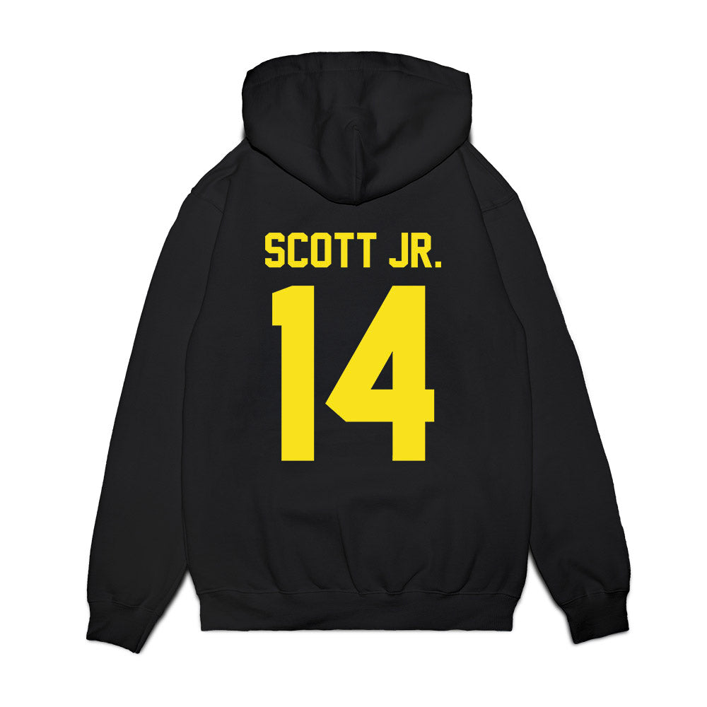 Oregon - NCAA Football : Aaron Scott Jr. - Vintage Helmet Premium Hooded Sweatshirt-1