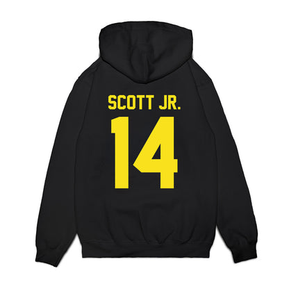 Oregon - NCAA Football : Aaron Scott Jr. - Vintage Helmet Premium Hooded Sweatshirt-1