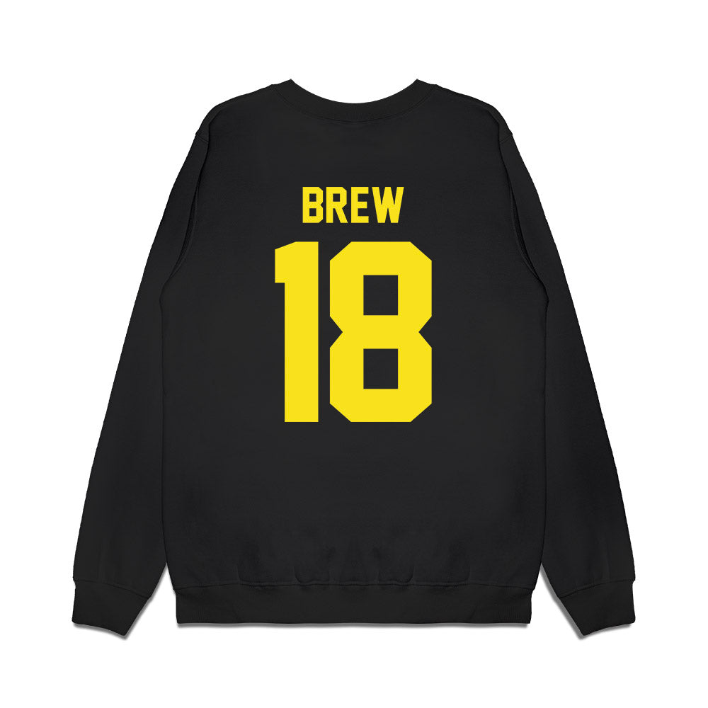 Oregon - NCAA Football : Dorian Brew - Vintage Helmet Premium Crewneck Sweatshirt-1