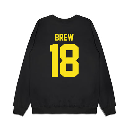 Oregon - NCAA Football : Dorian Brew - Vintage Helmet Premium Crewneck Sweatshirt-1