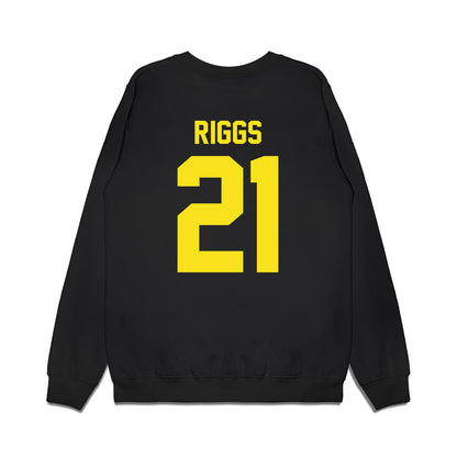 Oregon - NCAA Football : Da'Jaun Riggs - Vintage Helmet Premium Crewneck Sweatshirt-1
