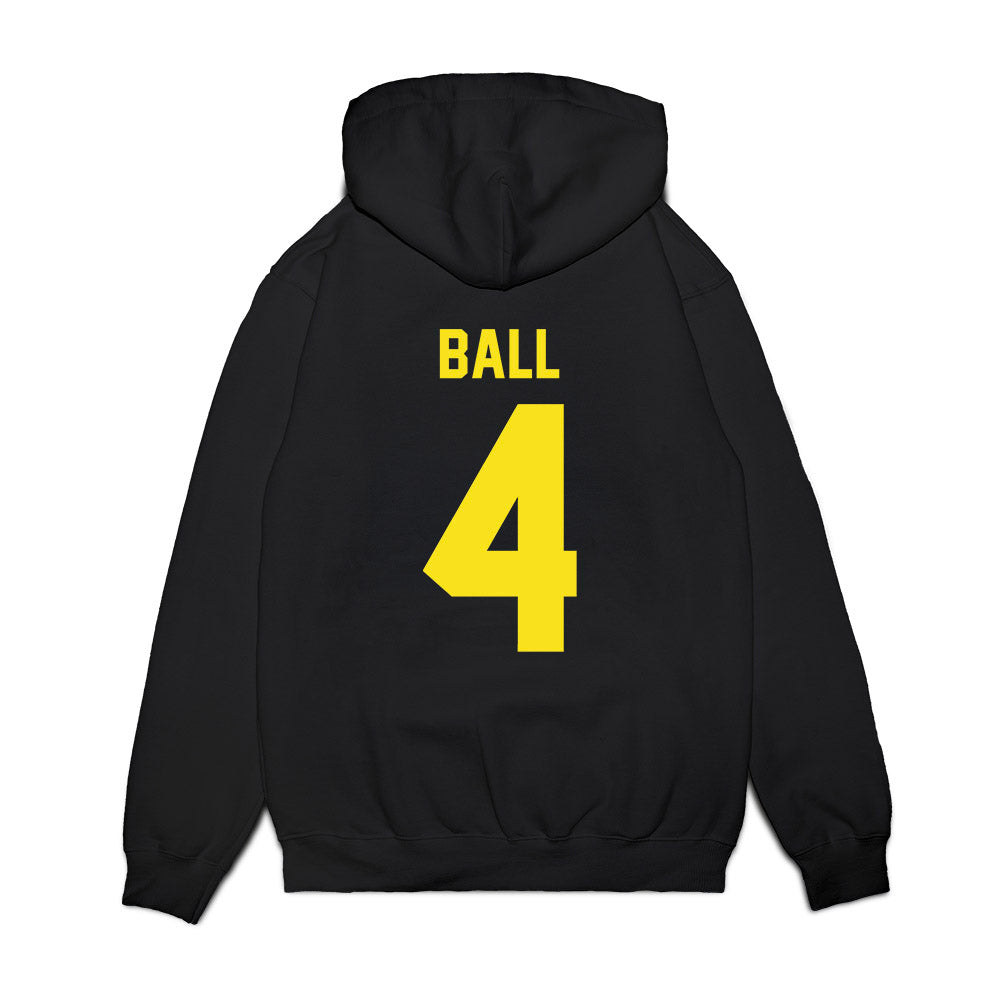 Oregon - NCAA Football : Tradarian Ball - Vintage Helmet Premium Hooded Sweatshirt-1