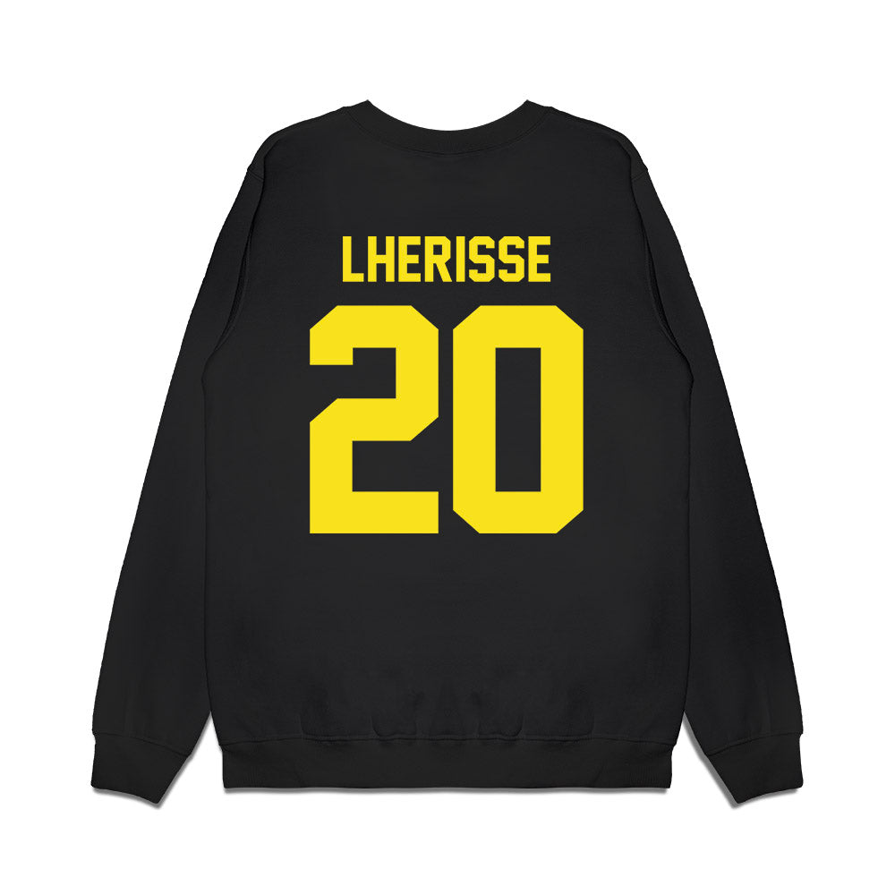 Oregon - NCAA Football : Xavier Lherisse - Vintage Helmet Premium Crewneck Sweatshirt-1