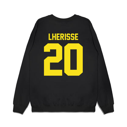 Oregon - NCAA Football : Xavier Lherisse - Vintage Helmet Premium Crewneck Sweatshirt-1