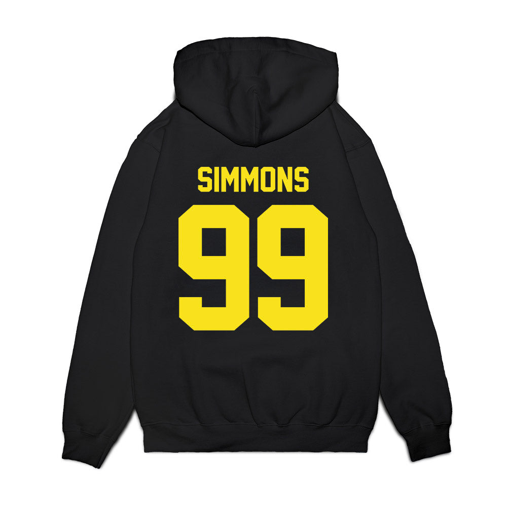 Oregon - NCAA Football : Jerome Simmons - Vintage Helmet Premium Hooded Sweatshirt-1