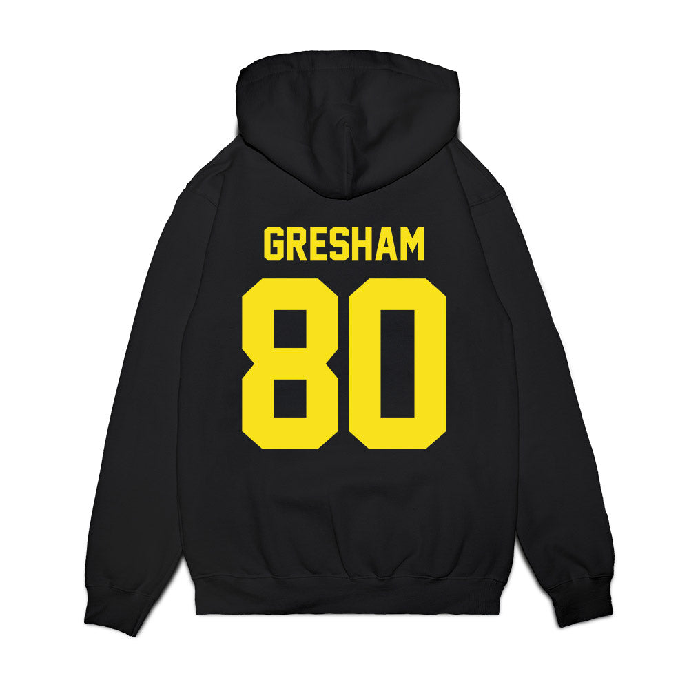 Oregon - NCAA Football : Dillon Gresham - Vintage Helmet Premium Hooded Sweatshirt-1