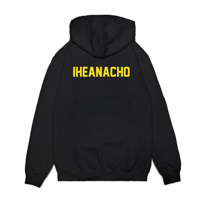 Oregon - NCAA Football : Immanuel Iheanacho - Vintage Helmet Premium Hooded Sweatshirt-1