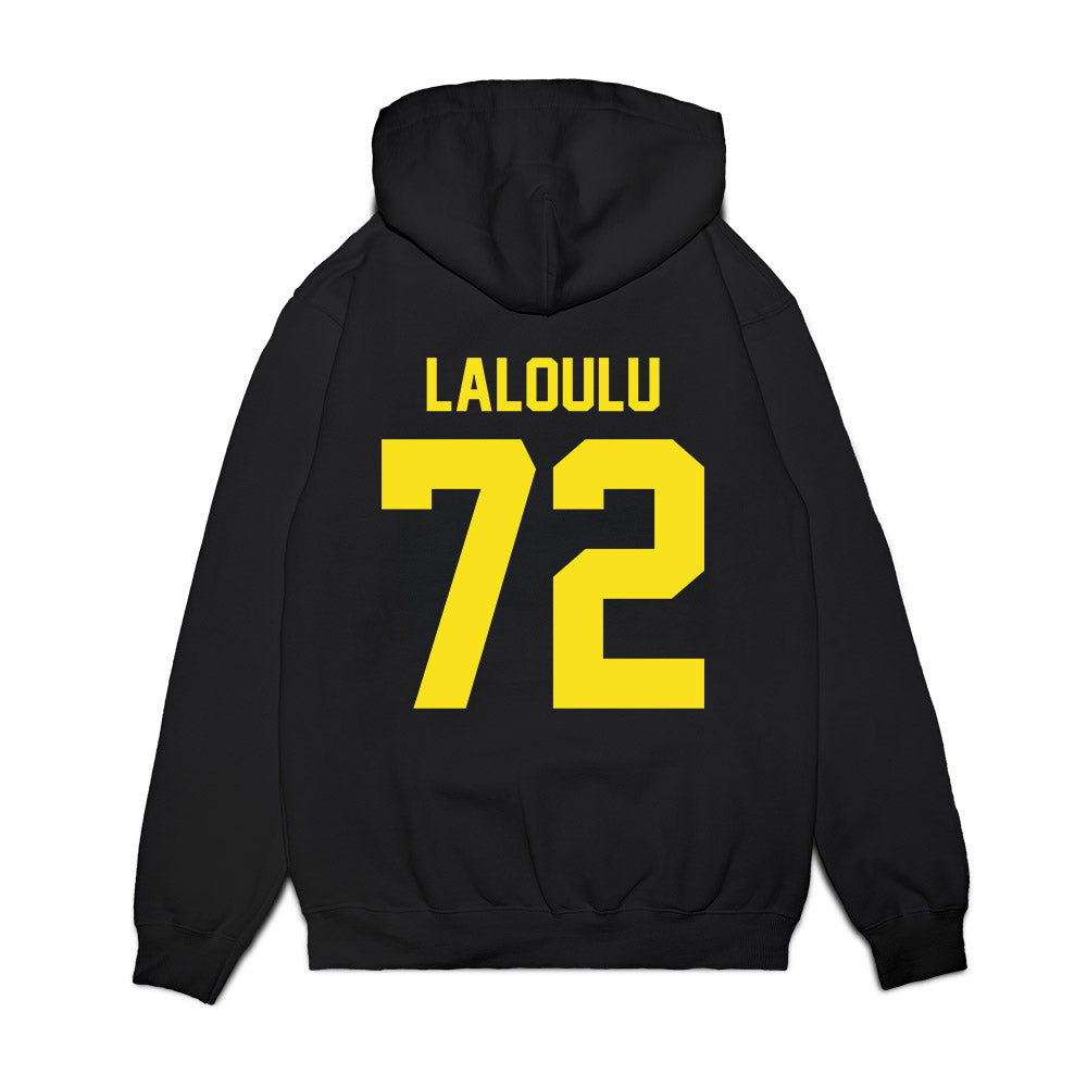 Oregon - NCAA Football : Iapani Laloulu - Vintage Helmet Premium Hooded Sweatshirt-1