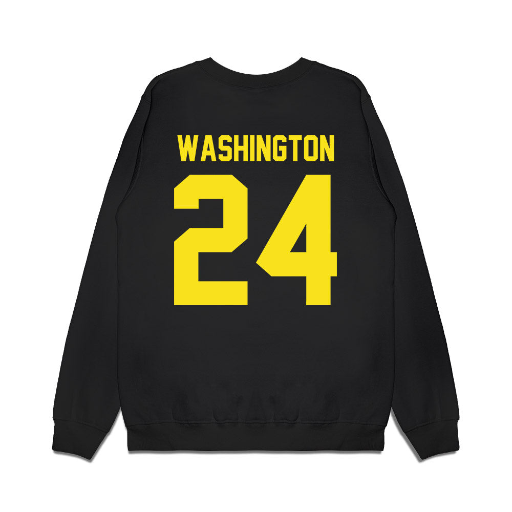 Oregon - NCAA Football : Jett Washington - Vintage Helmet Premium Crewneck Sweatshirt-1