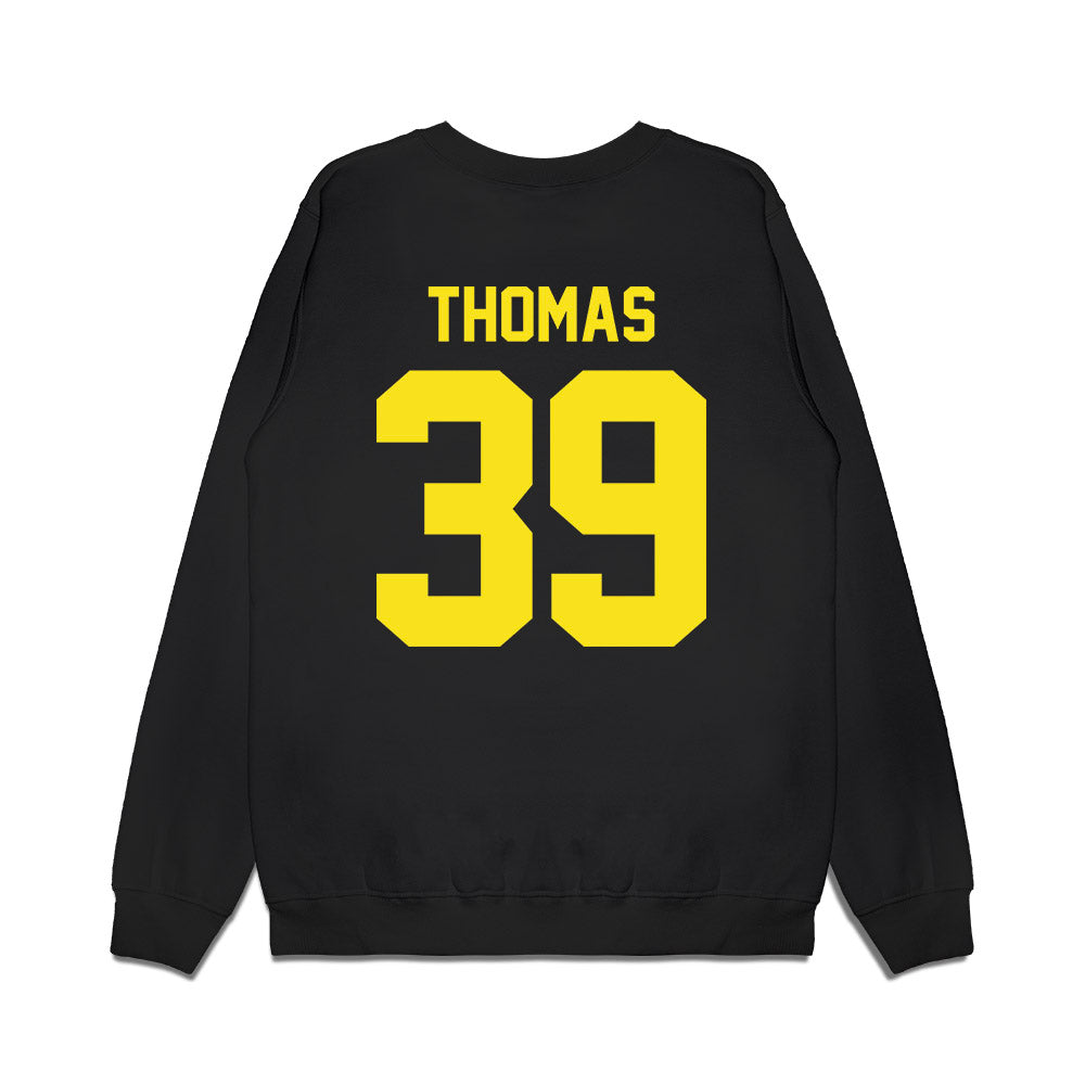 Oregon - NCAA Football : Cole Thomas - Vintage Helmet Premium Crewneck Sweatshirt-1