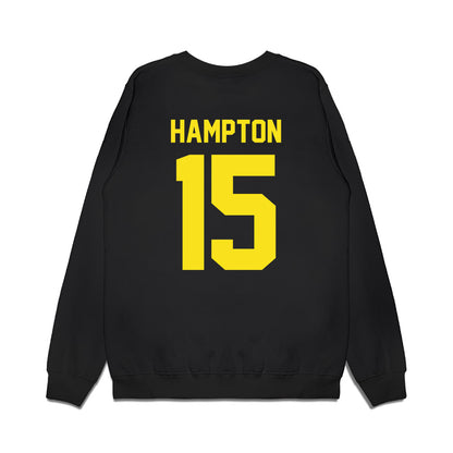 Oregon - NCAA Football : Messiah Hampton - Vintage Helmet Premium Crewneck Sweatshirt-1