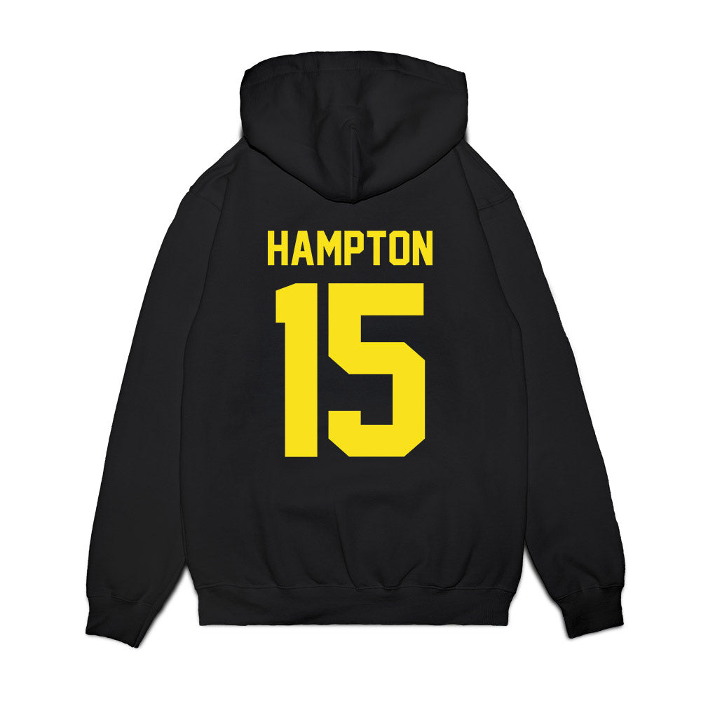 Oregon - NCAA Football : Messiah Hampton - Vintage Helmet Premium Hooded Sweatshirt-1