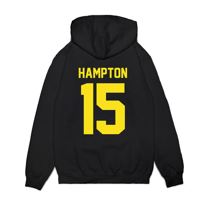 Oregon - NCAA Football : Messiah Hampton - Vintage Helmet Premium Hooded Sweatshirt-1