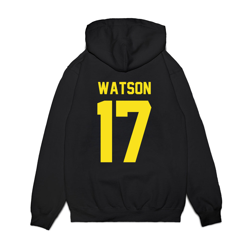 Oregon - NCAA Football : Tre Watson - Vintage Helmet Premium Hooded Sweatshirt-1