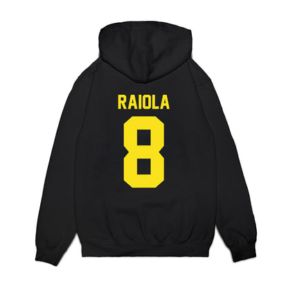 Oregon - NCAA Football : Dylan Raiola - Vintage Helmet Premium Hooded Sweatshirt-1