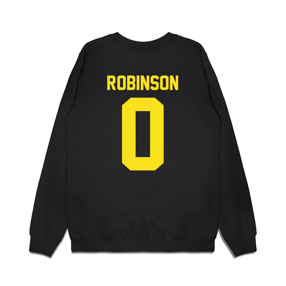 Oregon - NCAA Football : D'Antre Robinson - Vintage Helmet Premium Crewneck Sweatshirt-1