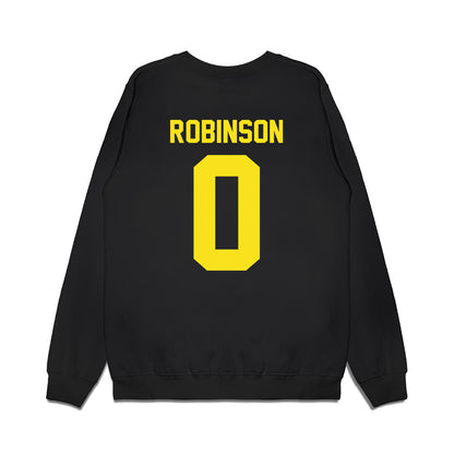 Oregon - NCAA Football : D'Antre Robinson - Vintage Helmet Premium Crewneck Sweatshirt-1