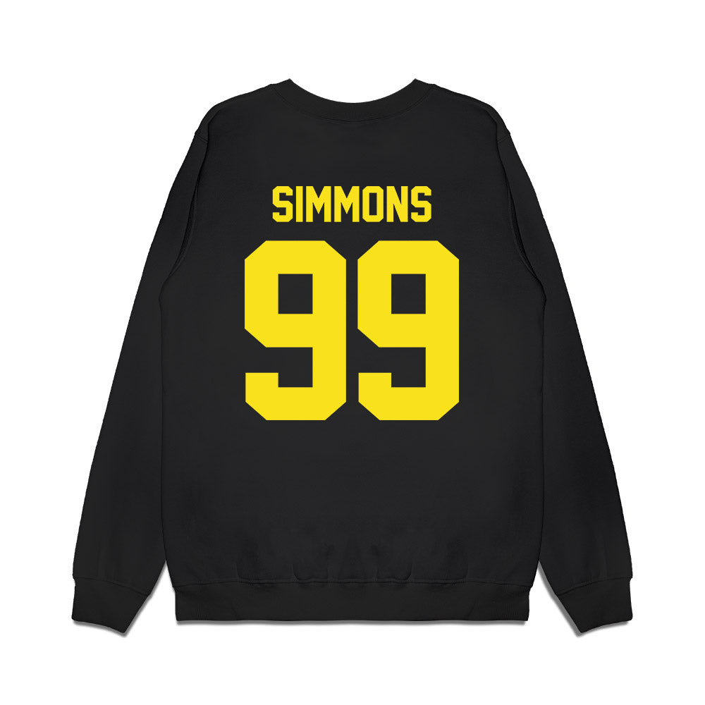 Oregon - NCAA Football : Jerome Simmons - Vintage Helmet Premium Crewneck Sweatshirt-1