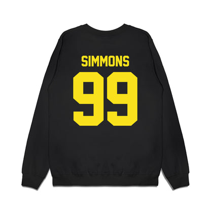 Oregon - NCAA Football : Jerome Simmons - Vintage Helmet Premium Crewneck Sweatshirt-1
