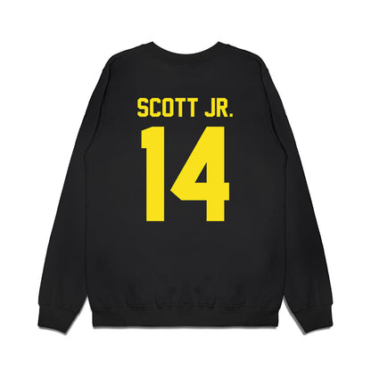 Oregon - NCAA Football : Aaron Scott Jr. - Vintage Helmet Premium Crewneck Sweatshirt-1