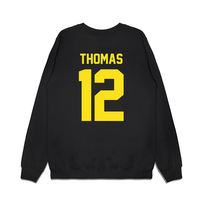 Oregon - NCAA Football : Brock Thomas - Vintage Helmet Premium Crewneck Sweatshirt-1