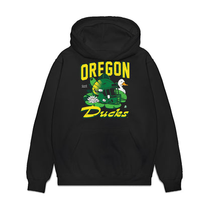 Oregon - NCAA Football : Azel Banag - Vintage Helmet Premium Hooded Sweatshirt-0