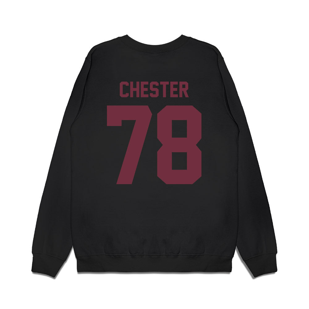 Mississippi State - NCAA Football : Dj Chester - Vintage Helmet Premium Crewneck Sweatshirt-1