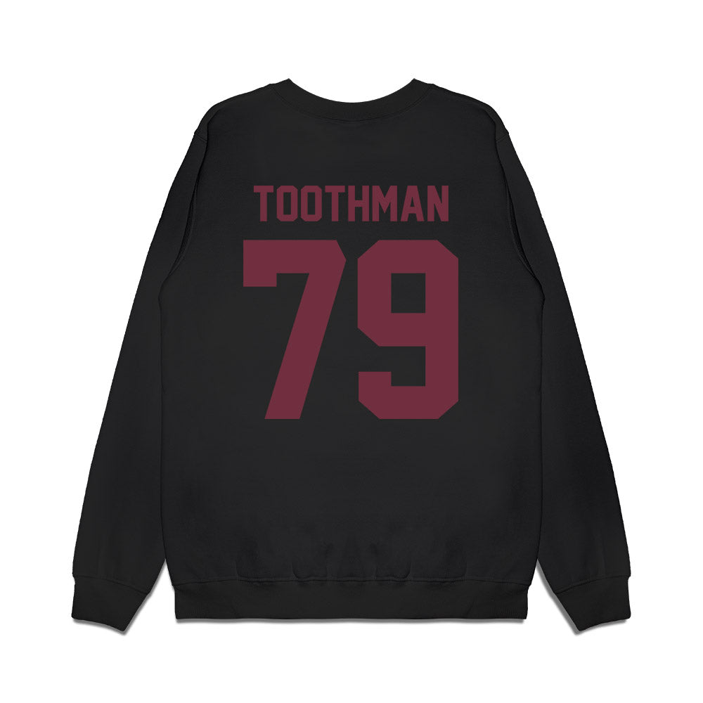 Mississippi State - NCAA Football : Dalton Toothman - Vintage Helmet Premium Crewneck Sweatshirt-1