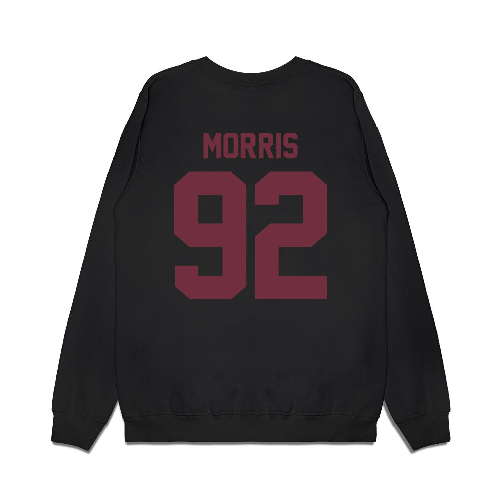 Mississippi State - NCAA Football : Kaleb Morris - Vintage Helmet Premium Crewneck Sweatshirt-1