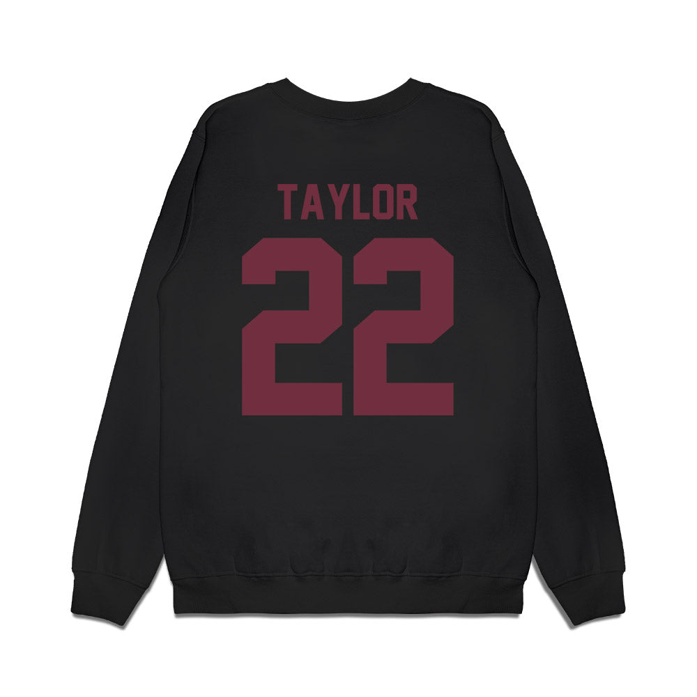 Mississippi State - NCAA Football : Jaiden Taylor - Vintage Helmet Premium Crewneck Sweatshirt-1