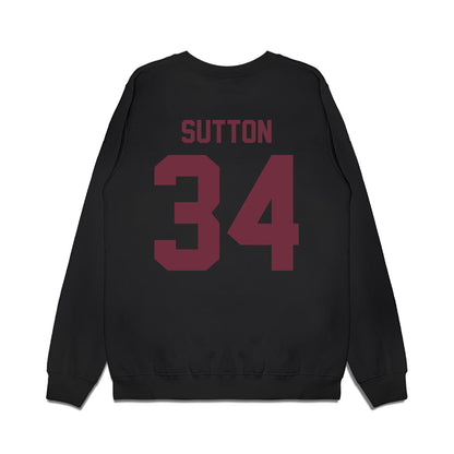 Mississippi State - NCAA Football : Vic Sutton - Vintage Helmet Premium Crewneck Sweatshirt-1