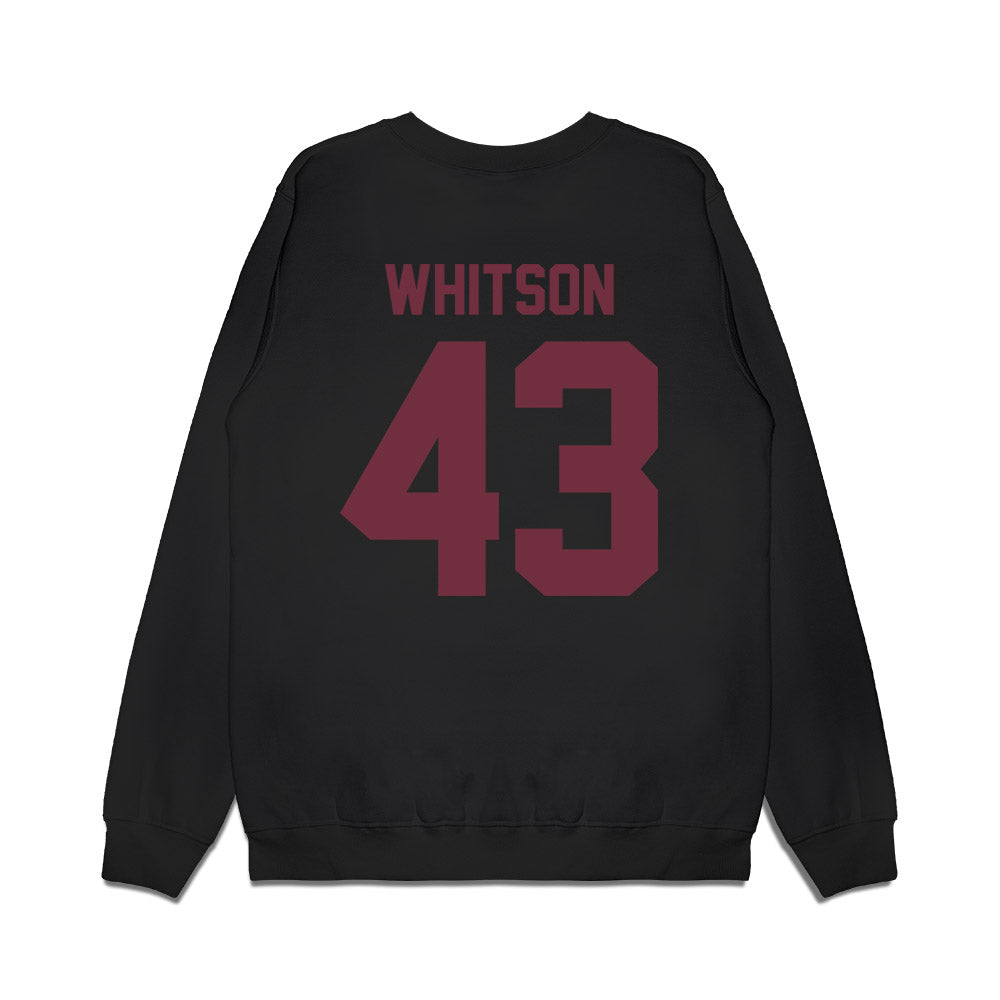 Mississippi State - NCAA Football : Will Whitson - Vintage Helmet Premium Crewneck Sweatshirt-1