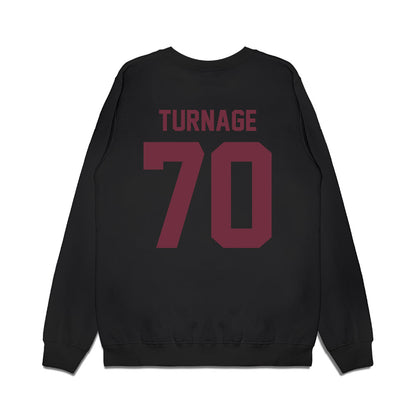 Mississippi State - NCAA Football : Breyden Turnage - Vintage Helmet Premium Crewneck Sweatshirt-1