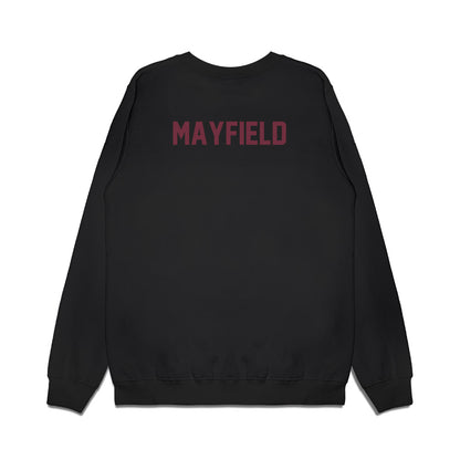 Mississippi State - NCAA Football : Matt Mayfield - Vintage Helmet Premium Crewneck Sweatshirt-1