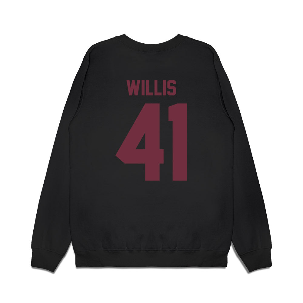 Mississippi State - NCAA Football : Tyshun Willis - Vintage Helmet Premium Crewneck Sweatshirt-1