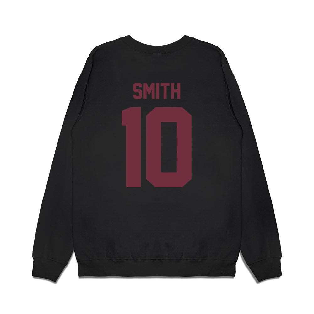 Mississippi State - NCAA Football : jalen smith - Vintage Helmet Premium Crewneck Sweatshirt-1