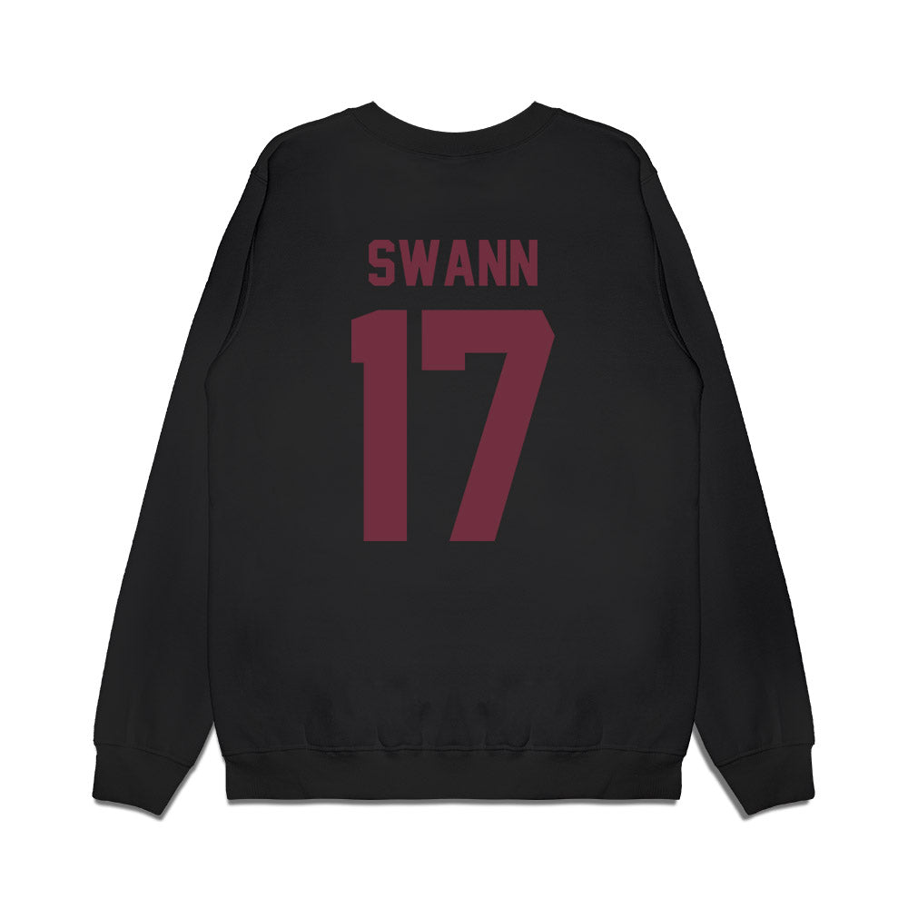 Mississippi State - NCAA Football : AJ Swann - Vintage Helmet Premium Crewneck Sweatshirt-1