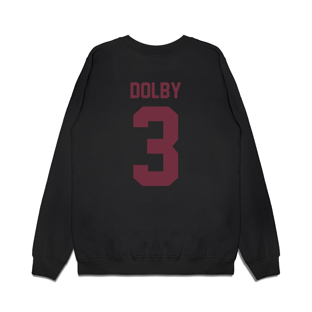 Mississippi State - NCAA Football : Kendel Dolby - Vintage Helmet Premium Crewneck Sweatshirt-1