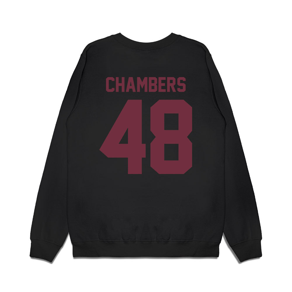 Mississippi State - NCAA Football : Hayden Chambers - Vintage Helmet Premium Crewneck Sweatshirt-1