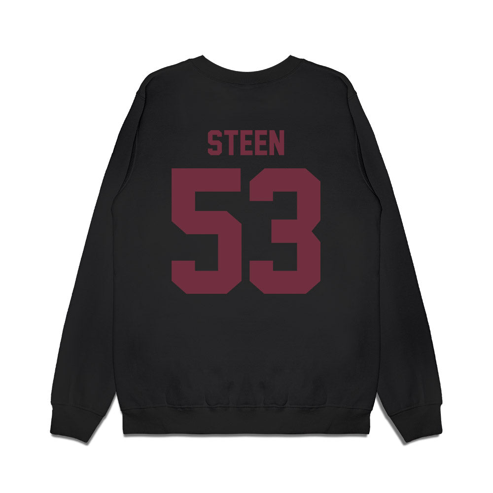 Mississippi State - NCAA Football : Dylan Steen - Vintage Helmet Premium Crewneck Sweatshirt-1