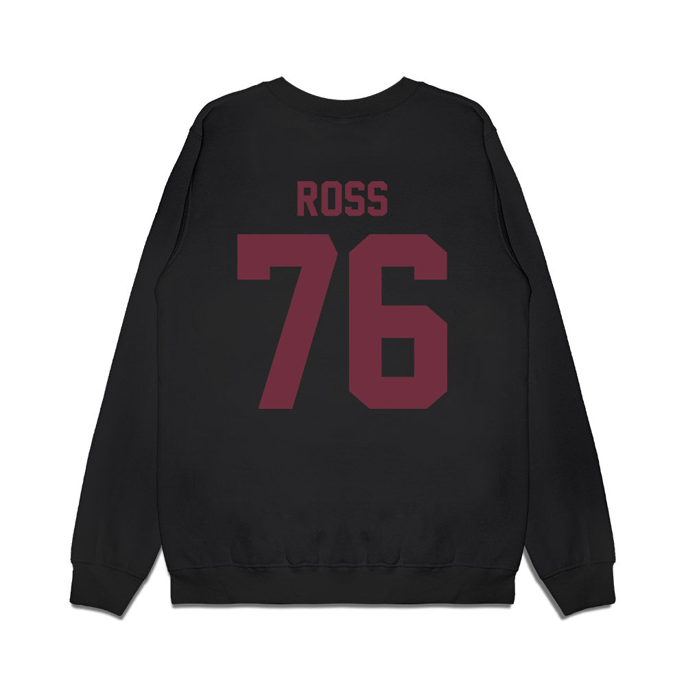 Mississippi State - NCAA Football : Jayden Ross - Vintage Helmet Premium Crewneck Sweatshirt-1