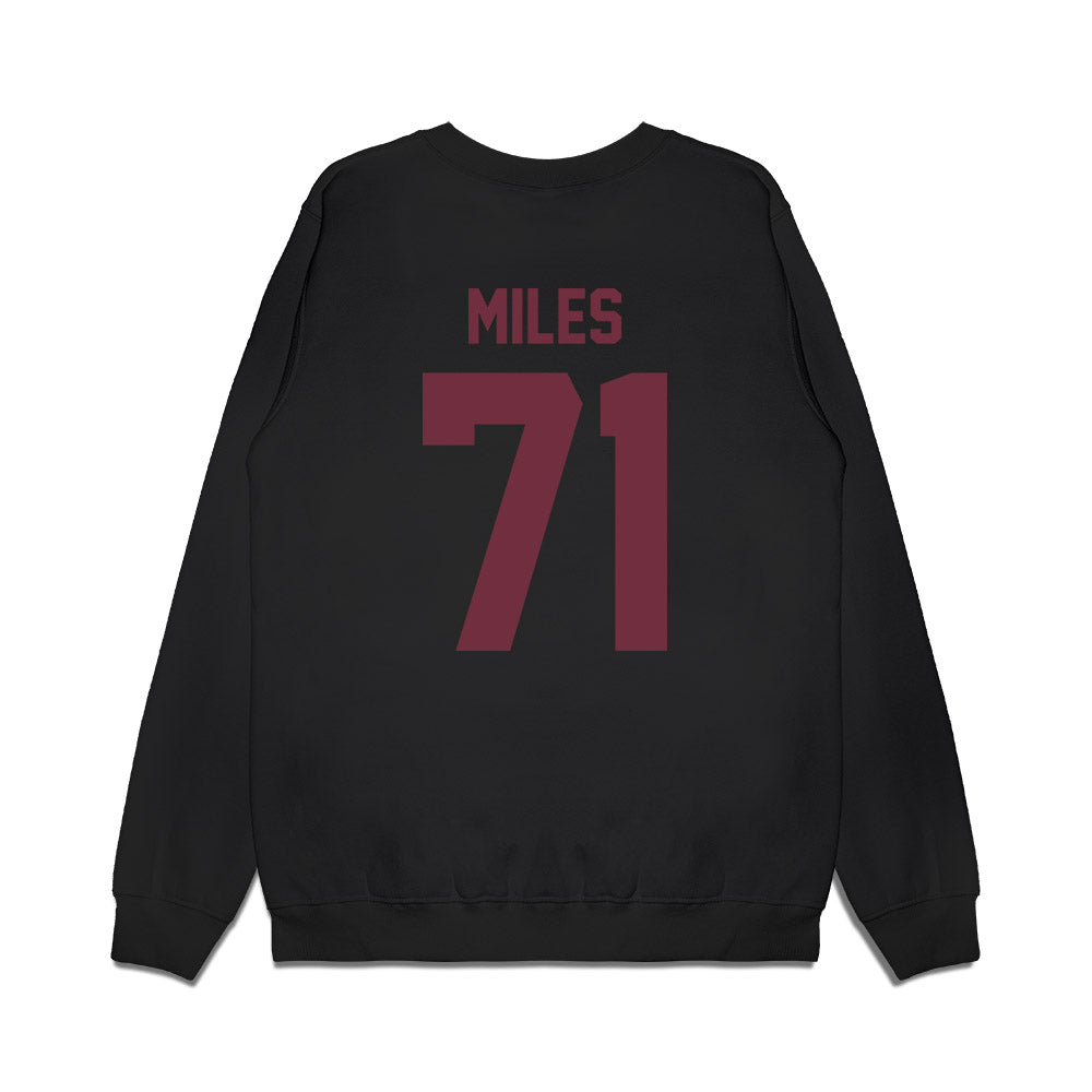 Mississippi State - NCAA Football : Saquon Miles - Vintage Helmet Premium Crewneck Sweatshirt-1