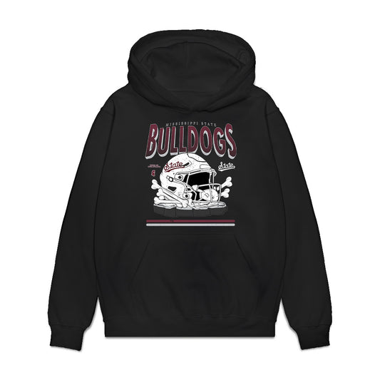Mississippi State - NCAA Football : Fisher Southall - Vintage Helmet Premium Hooded Sweatshirt-0