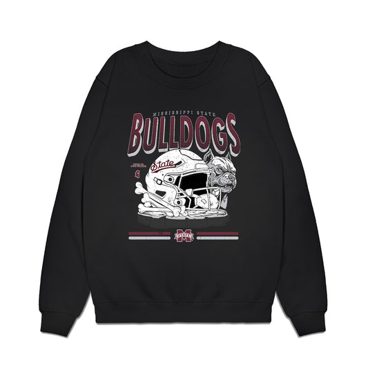 Mississippi State - NCAA Football : Sanfrisco Magee - Vintage Helmet Premium Crewneck Sweatshirt-0
