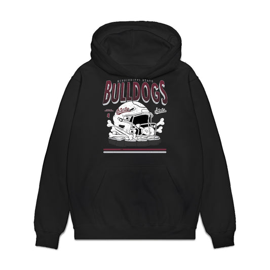 Mississippi State - NCAA Football : Hayden Chambers - Vintage Helmet Premium Hooded Sweatshirt-0