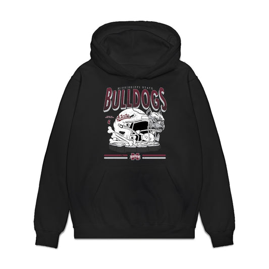 Mississippi State - NCAA Football : Adam Land - Vintage Helmet Premium Hooded Sweatshirt-0