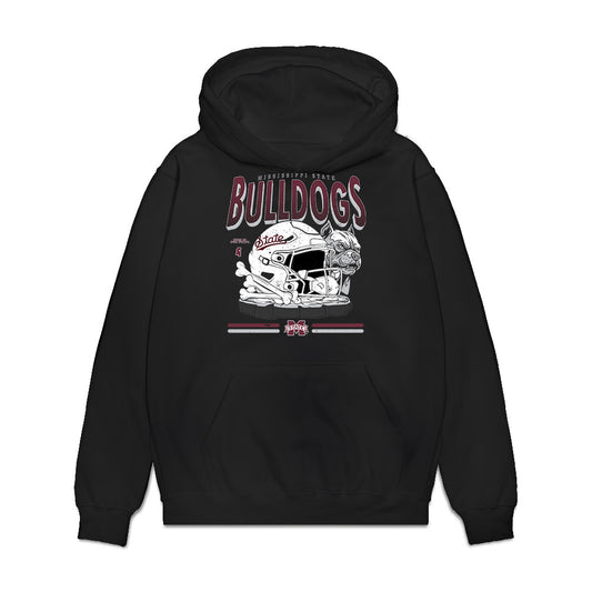 Mississippi State - NCAA Football : Emily Edwards - Vintage Helmet Premium Hooded Sweatshirt-0