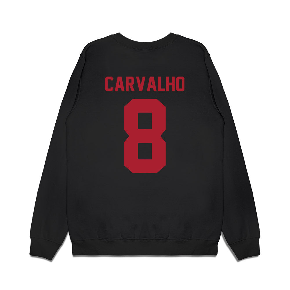 Utah - NCAA Football : Mana Carvalho - Vintage Helmet Premium Crewneck Sweatshirt-1